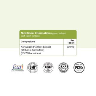 Ashwagandha tablets Ingredients