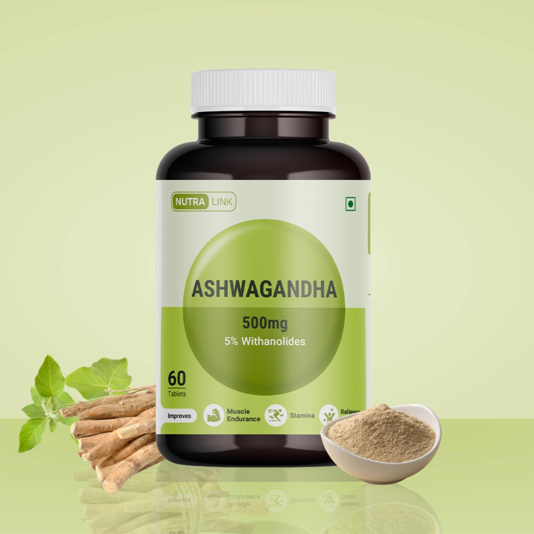 Nutralink Ashwagandha (500mg) with 5% Withanolides